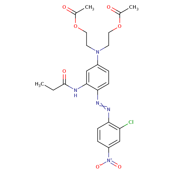 Structural image of C.I. Disperse Red 167