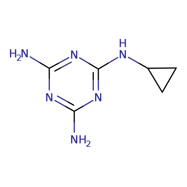 Structural image of Cyromazine