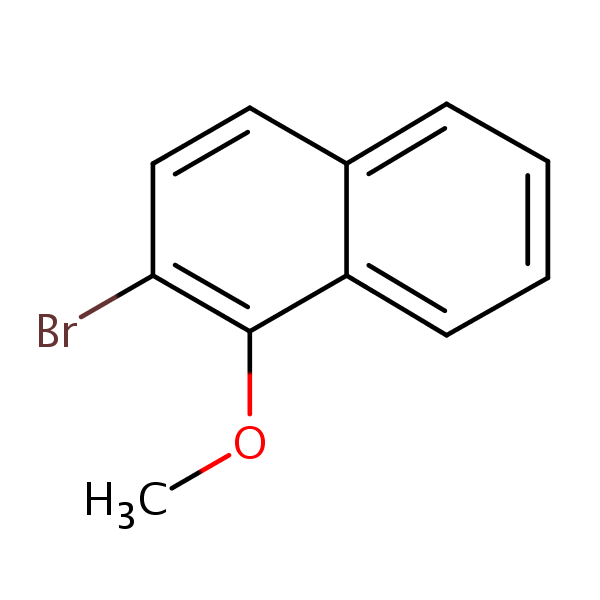 Structural image of 2-Bromo-1-methoxynaphthalene