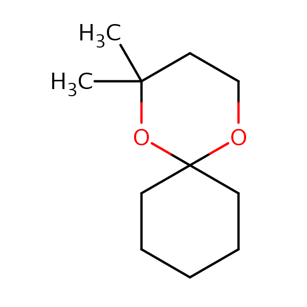 Structural image of 2,2-Dimethyl-1,5-dioxaspiro[5.5]undecane