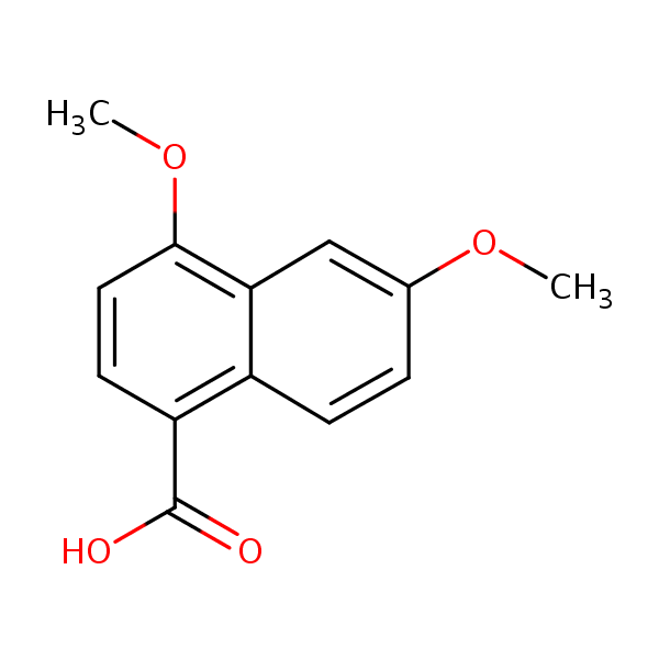 Structural image of 4,6-Dimethoxynaphthalene-1-carboxylic acid