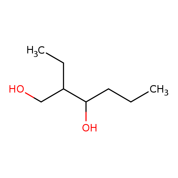 Structural image of 2-Ethyl-1,3-hexanediol