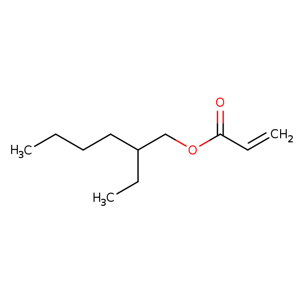 Structural image of 2-Ethylhexyl acrylate