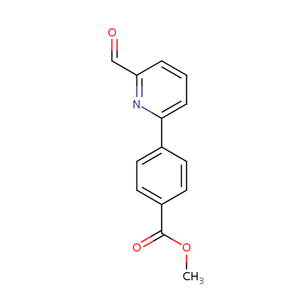 Structural image of Methyl 4-(6-formylpyridin-2-yl)benzoate