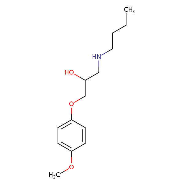 Structural image of 1-(Butylamino)-3-(4-methoxyphenoxy)propan-2-ol