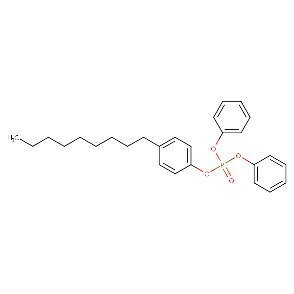 Structural image of 4-Nonylphenyl diphenyl phosphate