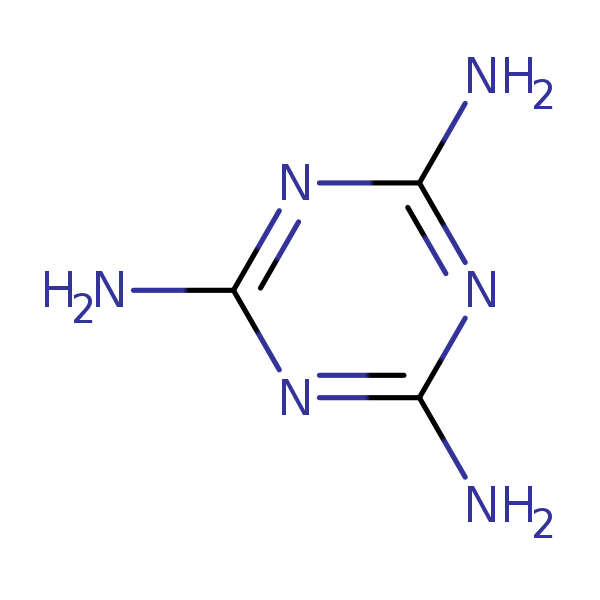 Structural image of Melamine