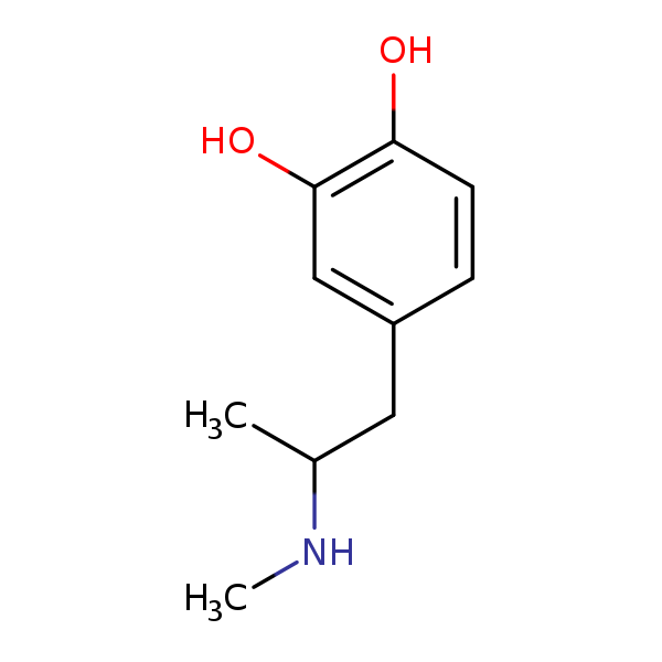 Structural image of 4-[2-(Methylamino)propyl]benzene-1,2-diol