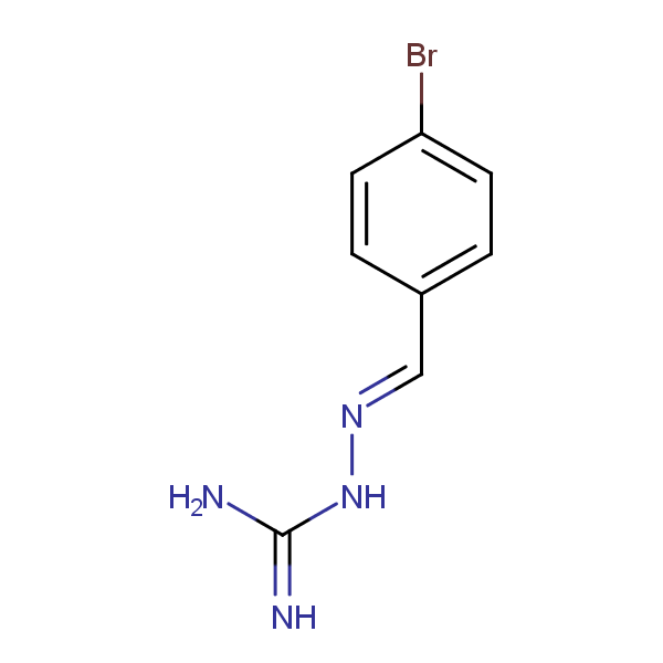 Structural image of HYDRAZINECARBOXIMIDAMIDE, 2-[(4-BROMOPHENYL)METH