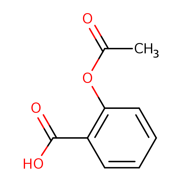 Structural image of Aspirin