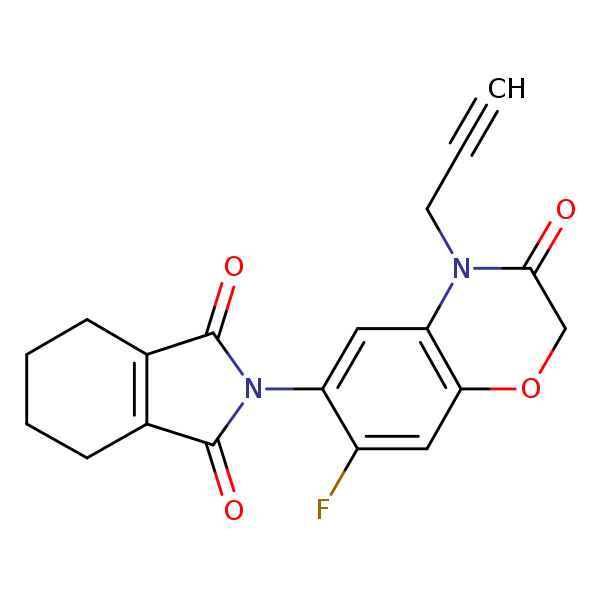 Structural image of Flumioxazin