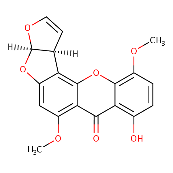 Structural image of 5-Methoxysterigmatocystin