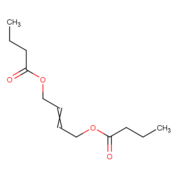 Structural image of 1,1′-(2-Butene-1,4-diyl) dibutanoate