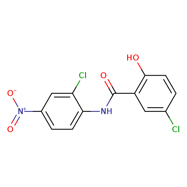 Structural image of 5-Chloro-N-(2-chloro-4-nitrophenyl)-2-hydroxybenzamide