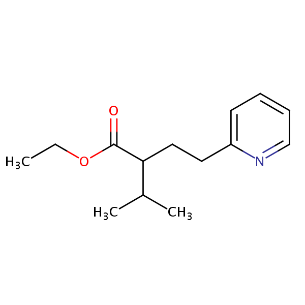 Structural image of ethyl 3-methyl-2-[2-(pyridin-2-yl)ethyl]butanoate