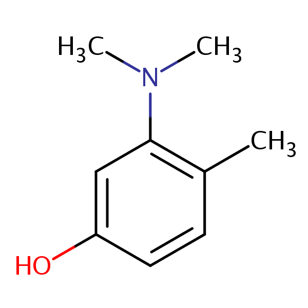 Structural image of 3-(Dimethylamino)-4-methylphenol