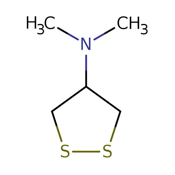 Structural image of N,N-Dimethyl-1,2-dithiolan-4-amine