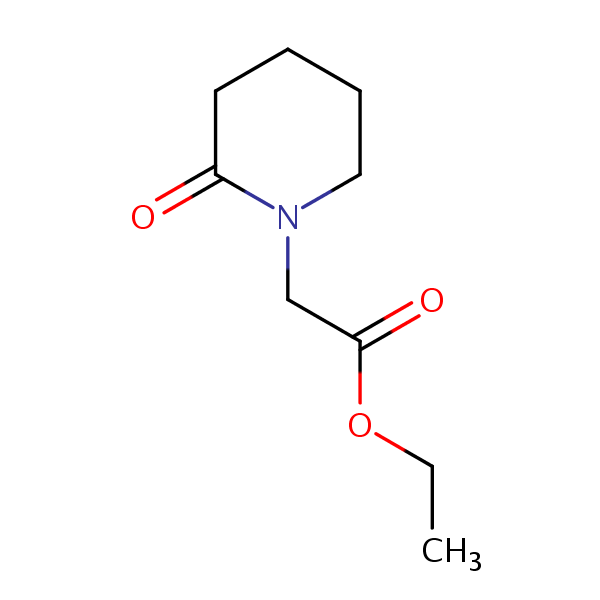 Structural image of 1-(ethoxycarbonylmethyl)-2-piperidone