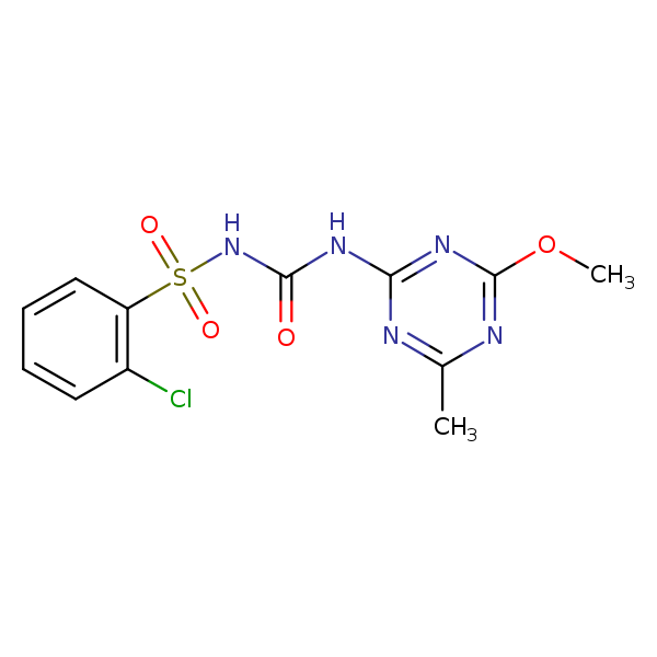 Structural image of Chlorsulfuron