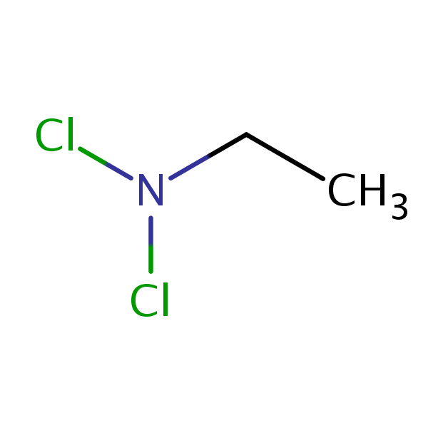 Structural image of N-Chloro-N-ethylhypochlorous amide