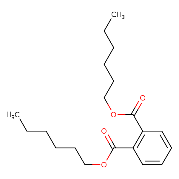 Structural image of Dihexyl phthalate