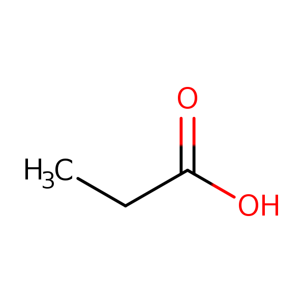Structural image of Propionic acid