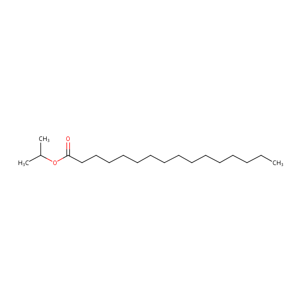 Structural image of Hexadecanoic acid, 1-methylethyl ester