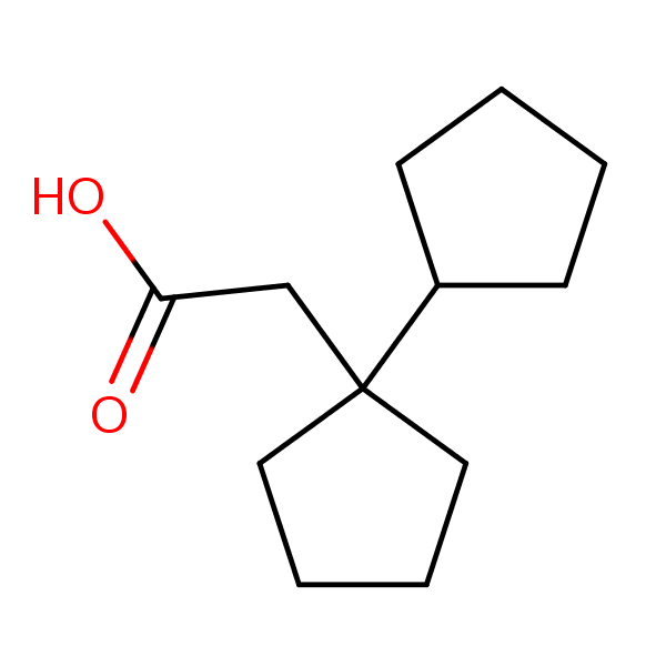 Structural image of [[1,1'-Bi(cyclopentane)]-1-yl]acetic acid