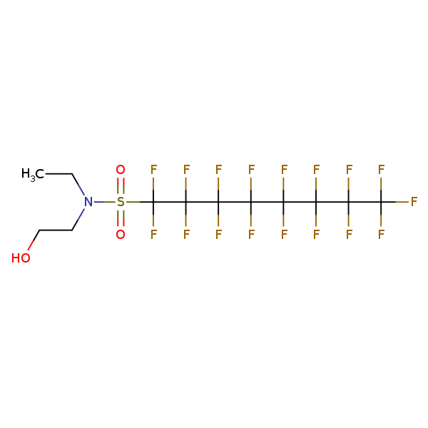 Structural image of N-Ethyl-N-(2-hydroxyethyl)perfluorooctane sulfonamide