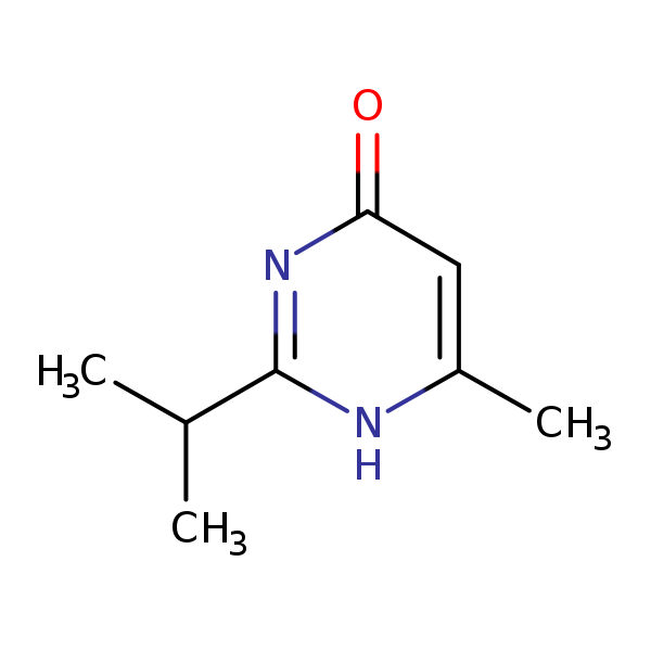 Structural image of 2-Isopropyl-6-methyl-4-pyrimidone