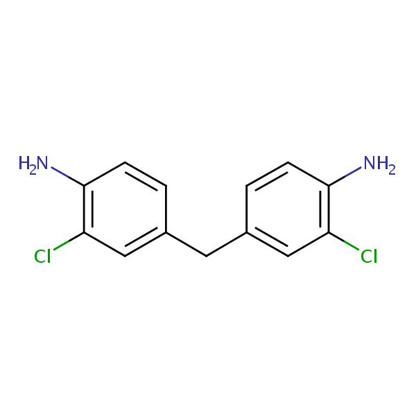 Structural image of 4,4'-Methylenebis(2-chloroaniline)