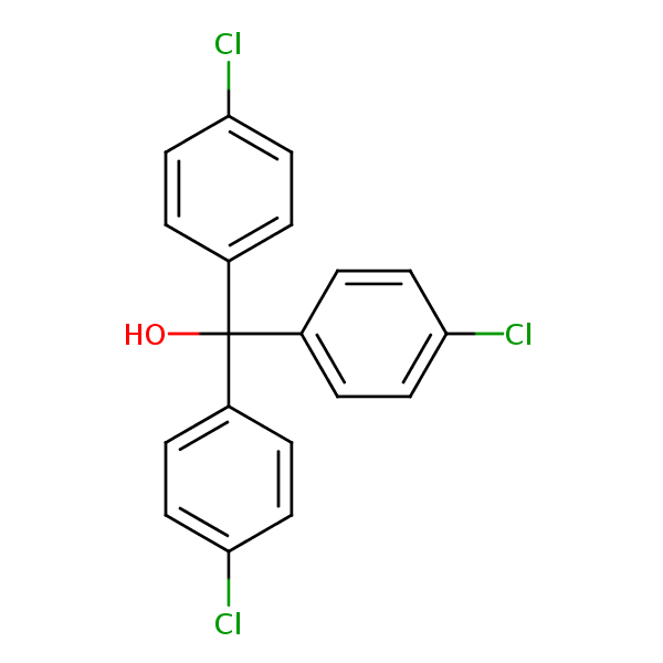 Structural image of Tris(4-chlorophenyl)methanol