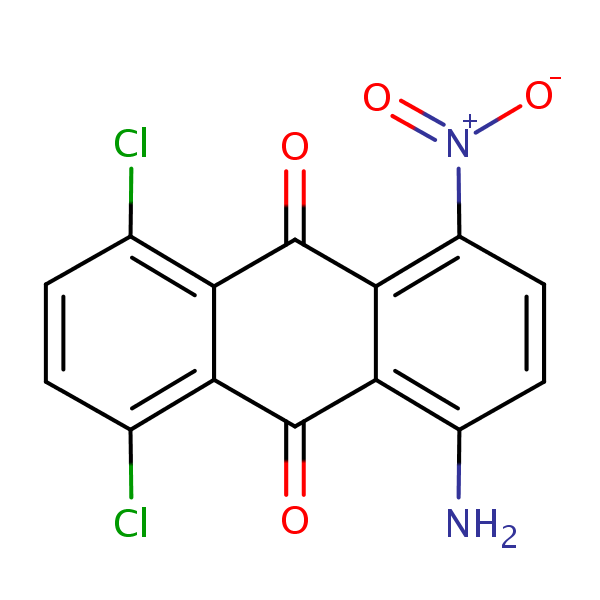 Structural image of Anthracene-9,10-dione, 1-amino-5,8-dichl...