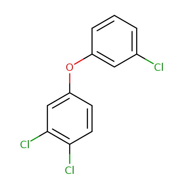 Structural image of 3,3',4-Trichlorodiphenyl ether