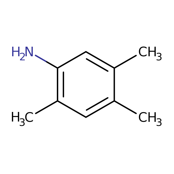 Structural image of 2,4,5-Trimethylaniline