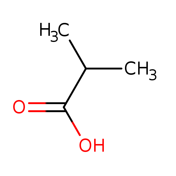 Structural image of 2-Methylpropanoic acid