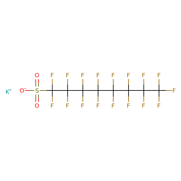 Structural image of Potassium perfluorooctanesulfonate