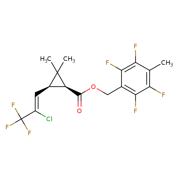 Structural image of Tefluthrin