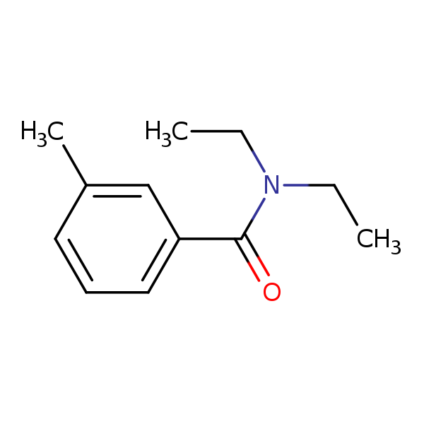 Structural image of DEET
