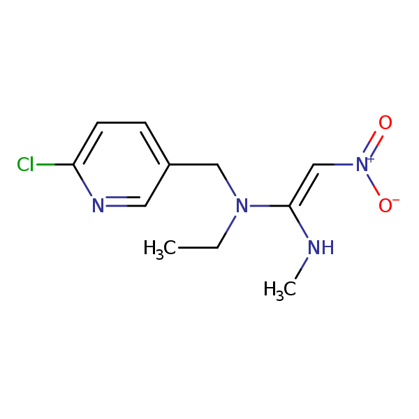 Structural image of (E)-Nitenpyram