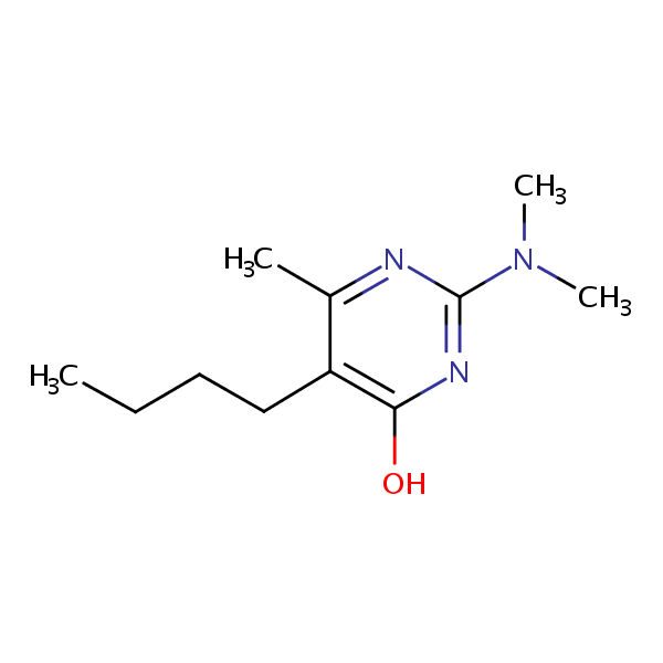 Structural image of Dimethirimol