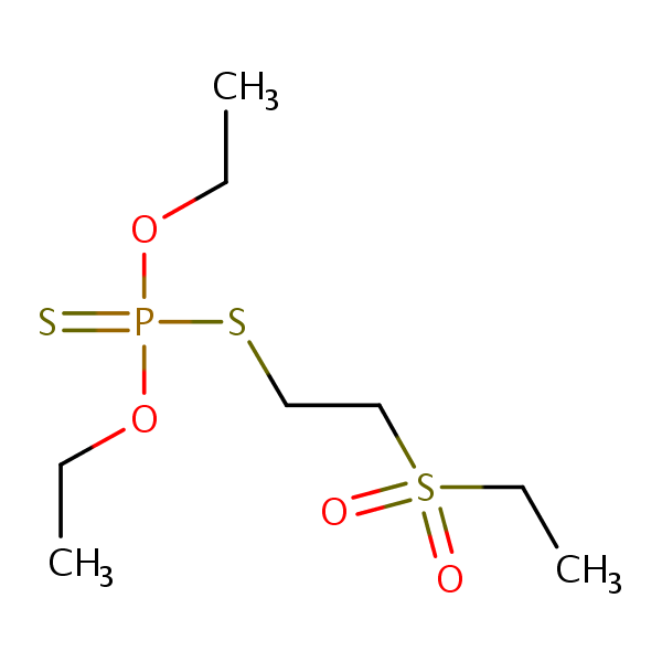 Structural image of Disulfoton sulfone