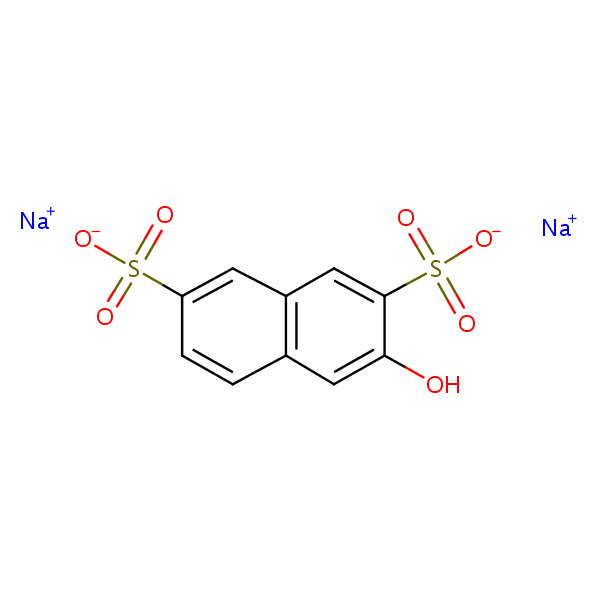 Structural image of Disodium 3-hydroxynaphthalene-2,7-disulfonate