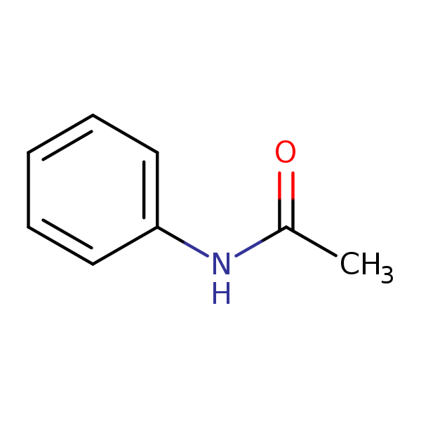 Structural image of N-Acetylaminobenzene