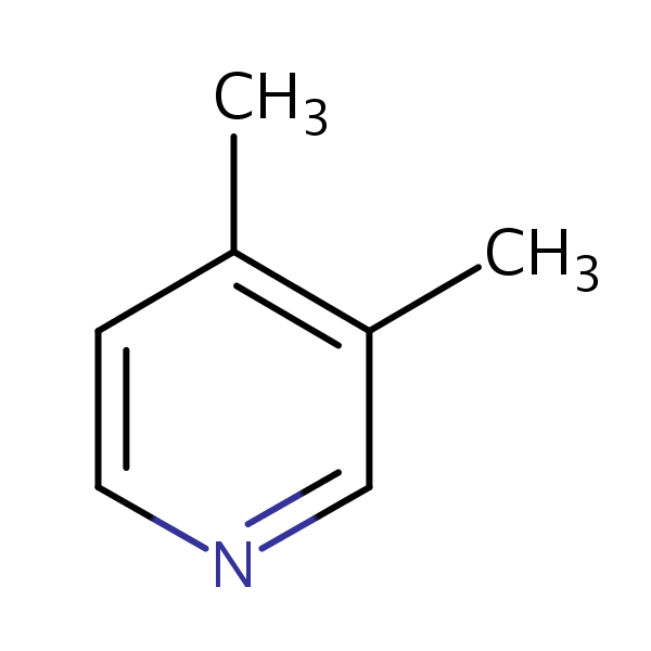 Structural image of 3,4-Dimethylpyridine
