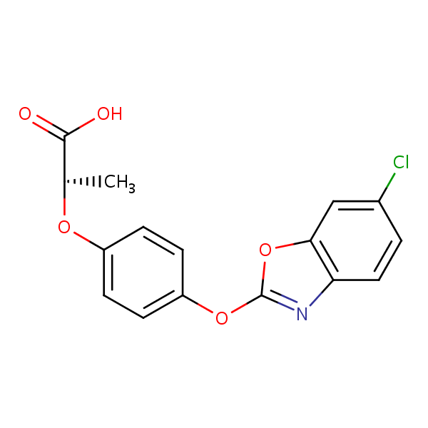 Structural image of Fenoxaprop-P
