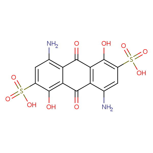 Structural image of C.I. Acid Blue 45 free acid