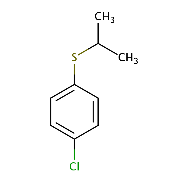 Structural image of Benzene, 1-chloro-4-[(1-methylethyl)thio]-