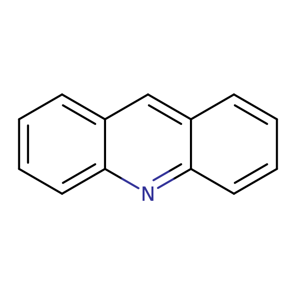 Structural image of Acridine