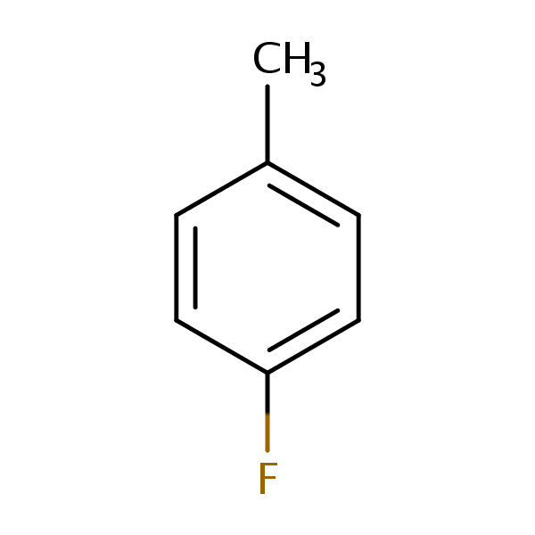 Structural image of p-Fluorotoluene